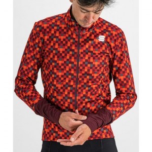 Χειμερινό jacket Sportful PIXEL JACKET - Red Wine DRIMALASBIKES